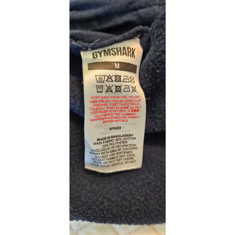 Gymshark fleece shorts Medium dark blue lounge logo - Picture 6 of 6